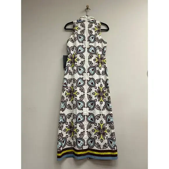 TUCKERNUCK Citron and Slate Blue Embroidered Leighton Dress Size XL NWT - Picture 5 of 6